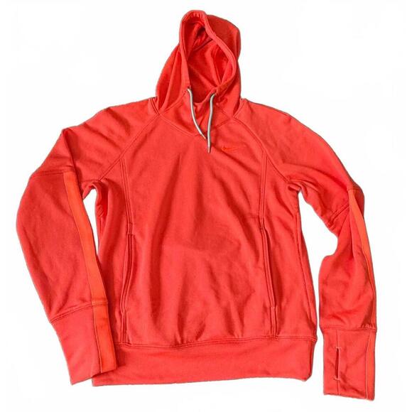 Nike Dri-Fit Orange/Coral Hoodie - Small - Picture 1 of 8